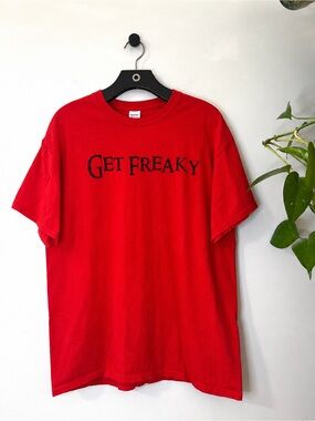 Get Freaky Utah EDM Festival Graphic T-Shirt Red Large